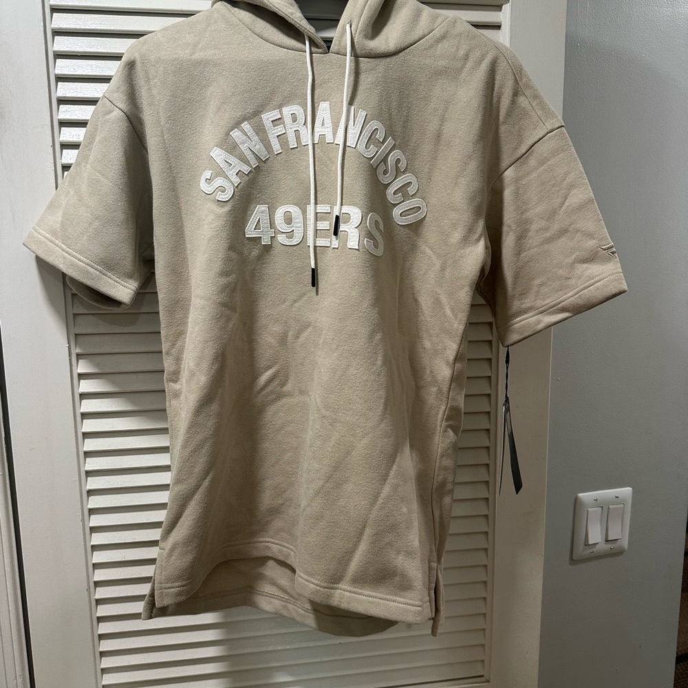 NFL 49ers Beige Hoodie